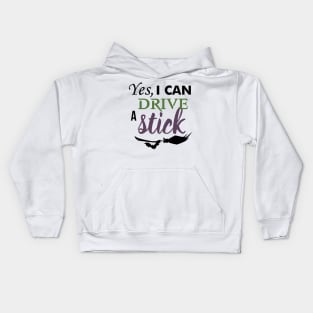 Yes I can drive a stick Kids Hoodie